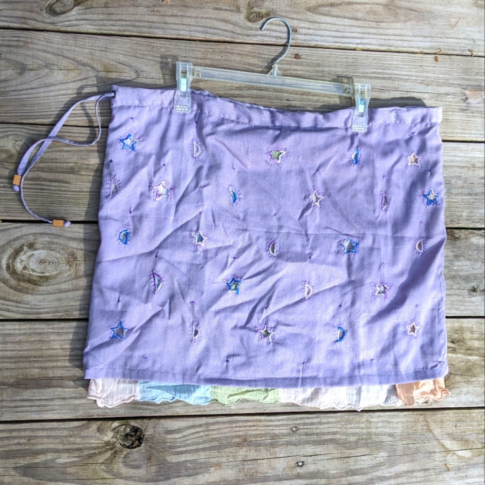 Blue Sky Cotton Pastel Rainbow Fairy Skirt